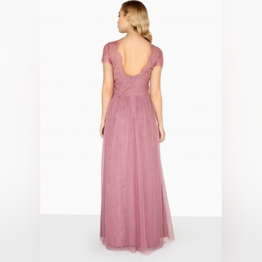 Little Mistress Heidi Lace Overlay Maxi Dress - Picture 4 of 13